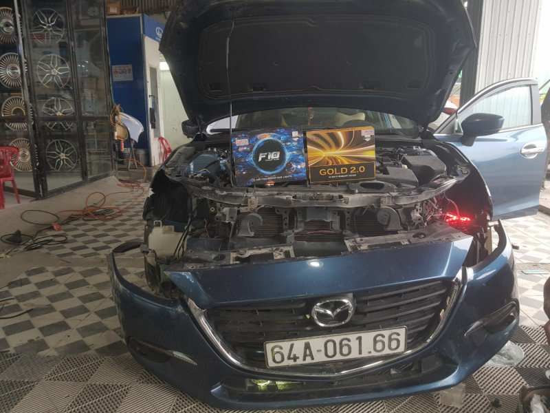 Độ đèn nâng cấp ánh sáng Nâng cấp bi gầm F10 cho xe Mazda 3